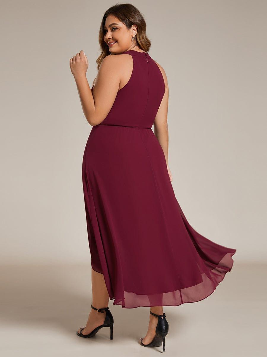 ever POSIE|Midi A-Line Halter Neck Chiffon Dress