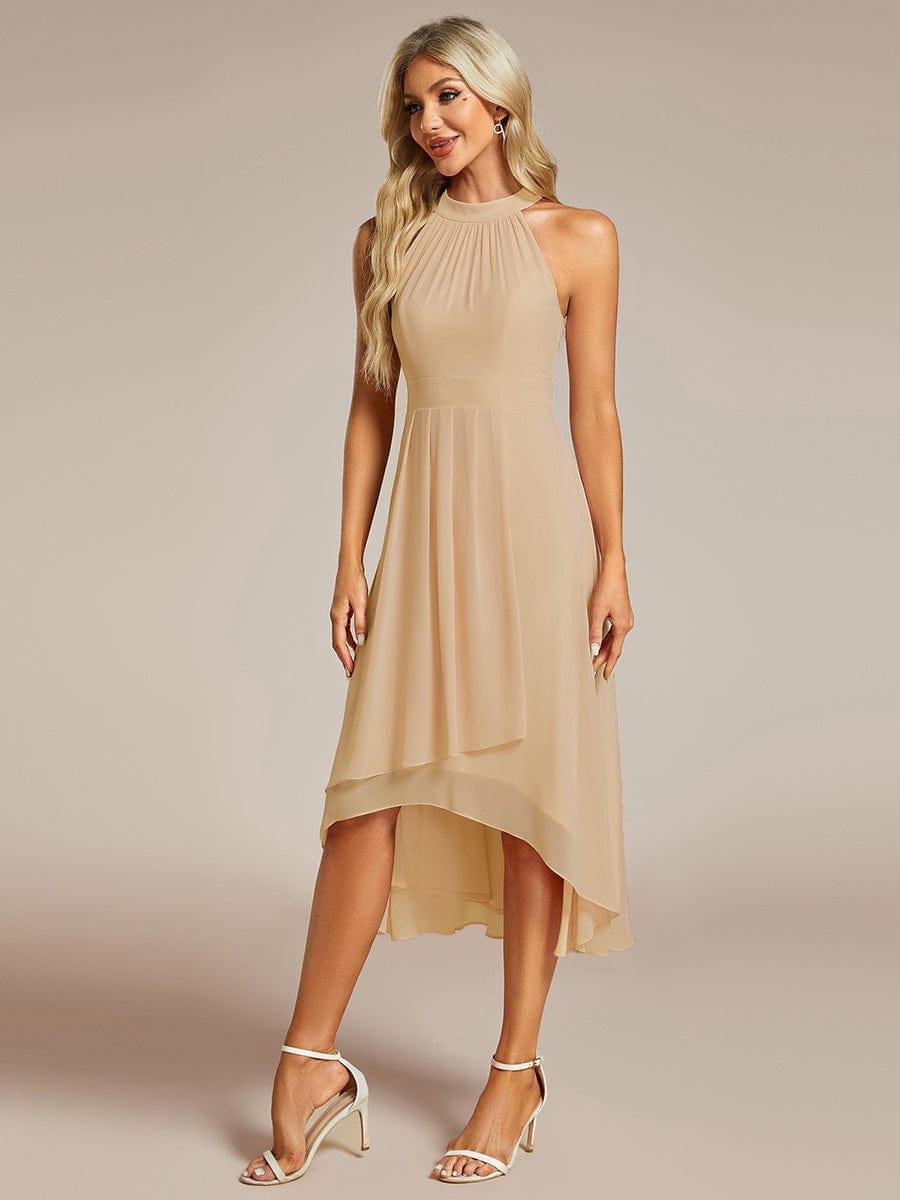 ever POSIE|Midi A-Line Halter Neck Chiffon Dress