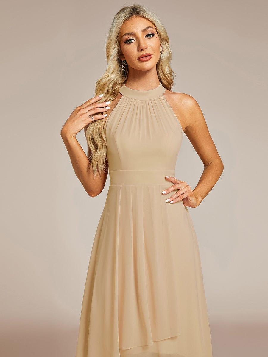 ever POSIE|Midi A-Line Halter Neck Chiffon Dress