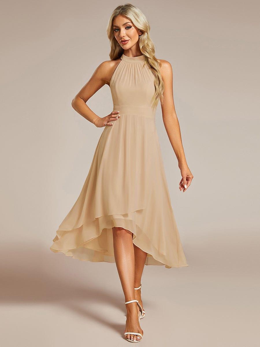 ever POSIE|Midi A-Line Halter Neck Chiffon Dress