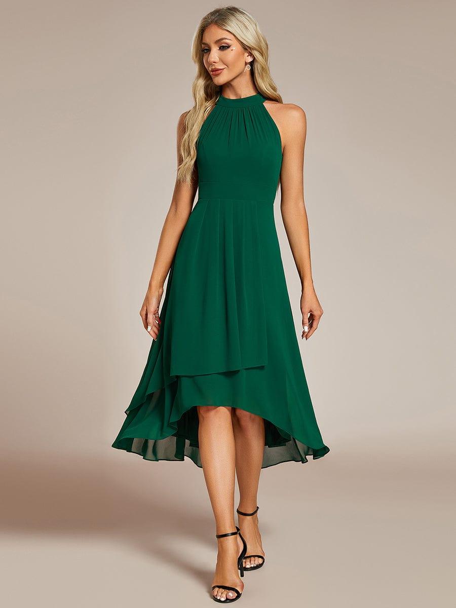 ever POSIE|Midi A-Line Halter Neck Chiffon Dress