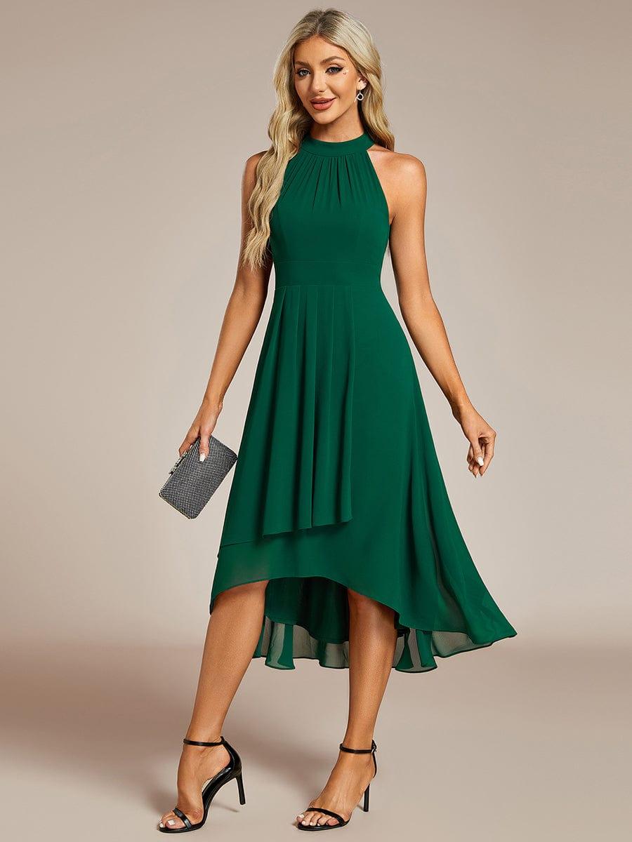 ever POSIE|Midi A-Line Halter Neck Chiffon Dress