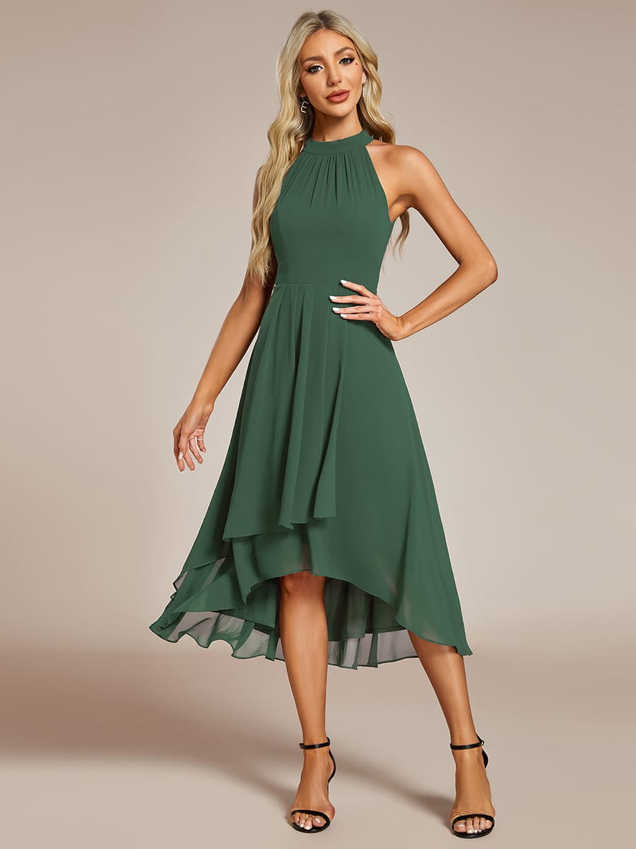 ever POSIE|Midi A-Line Halter Neck Chiffon Dress