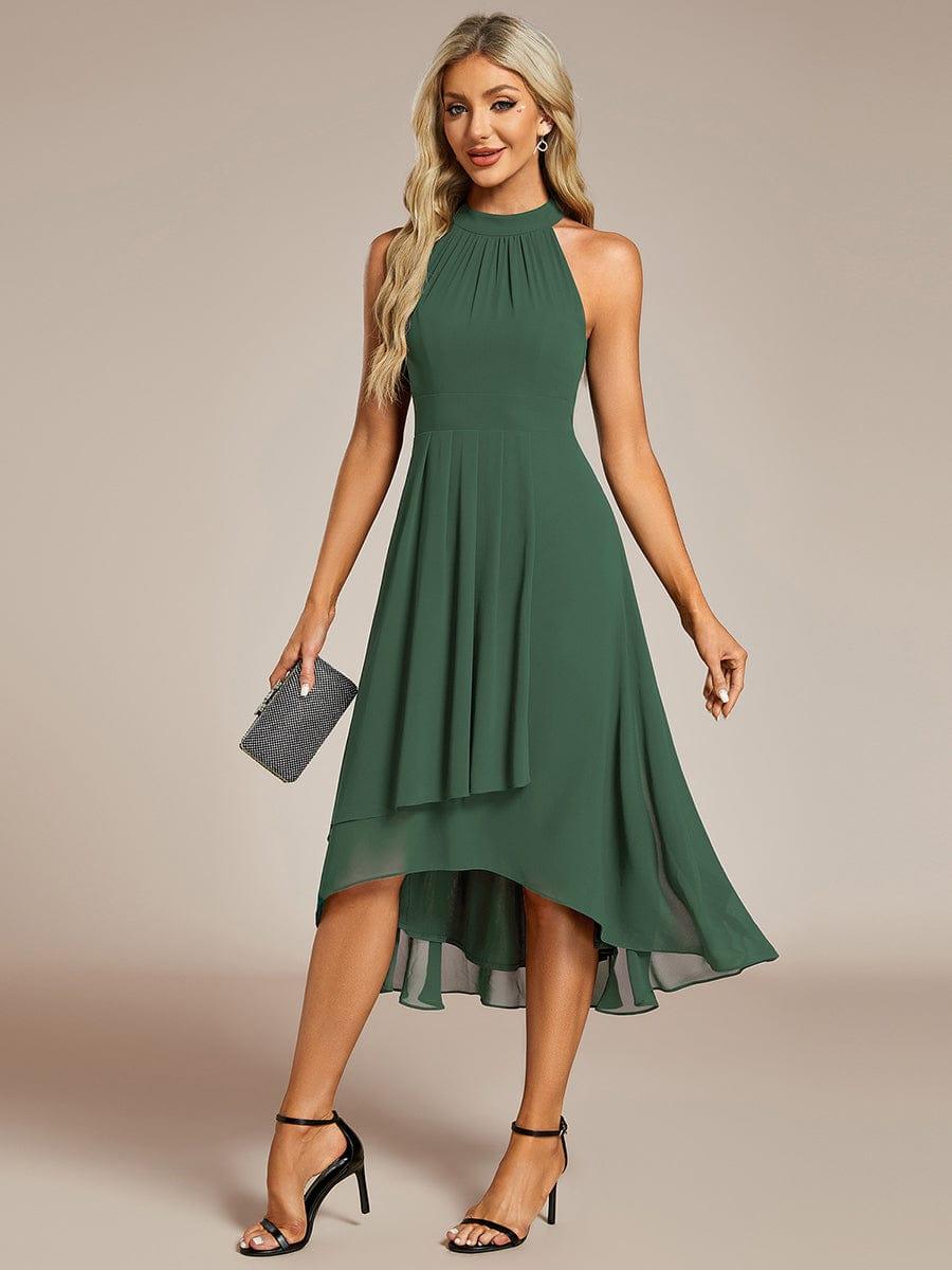 ever POSIE|Midi A-Line Halter Neck Chiffon Dress
