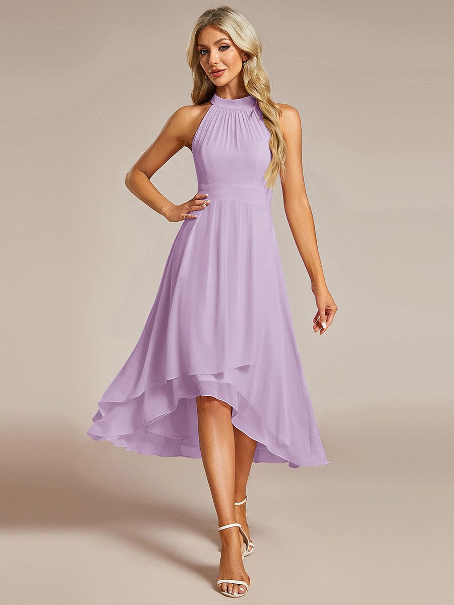 ever POSIE|Midi A-Line Halter Neck Chiffon Dress