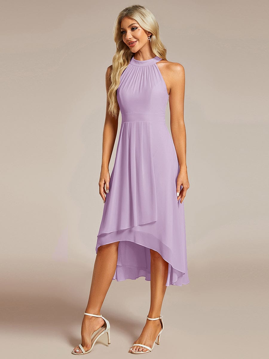 ever POSIE|Midi A-Line Halter Neck Chiffon Dress