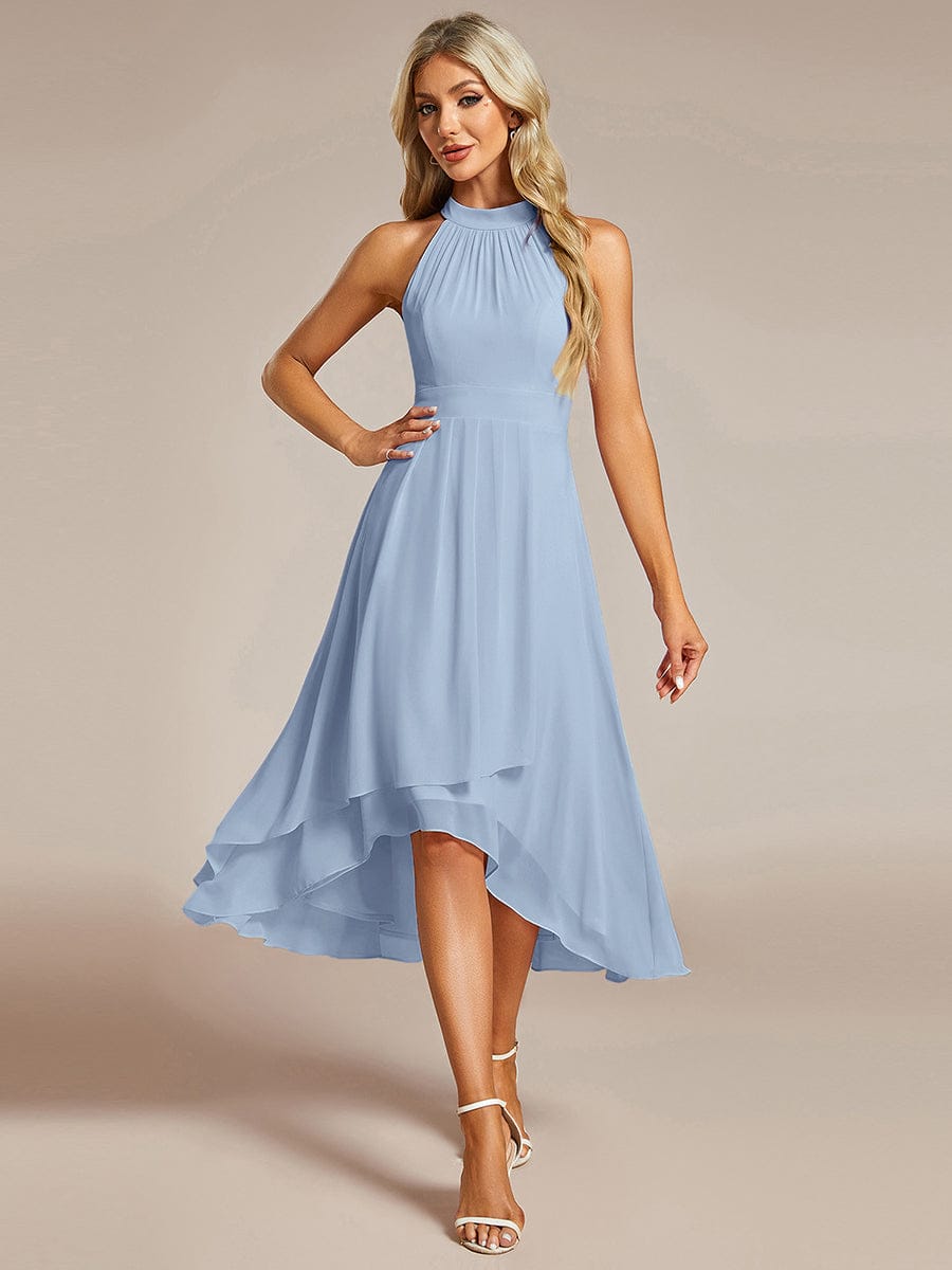 ever POSIE|Midi A-Line Halter Neck Chiffon Dress