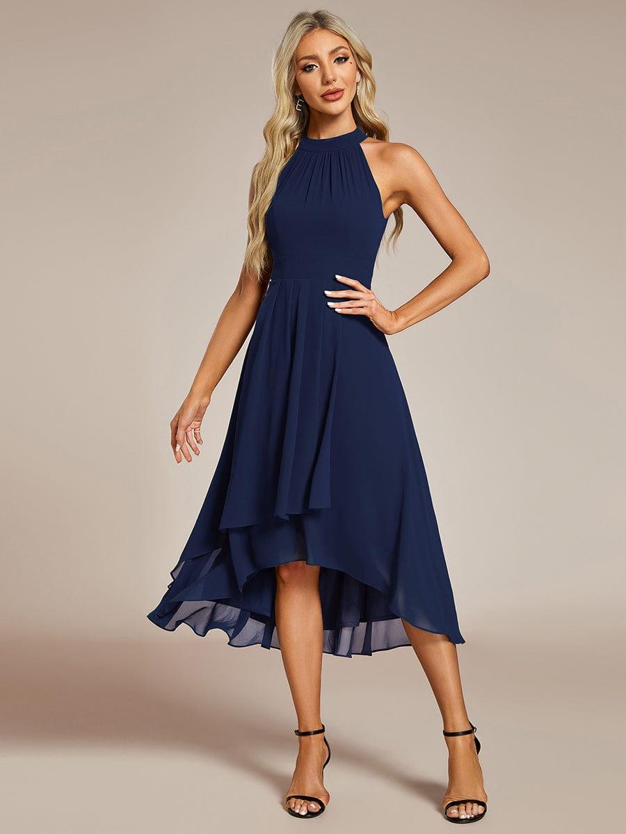 ever POSIE|Midi A-Line Halter Neck Chiffon Dress