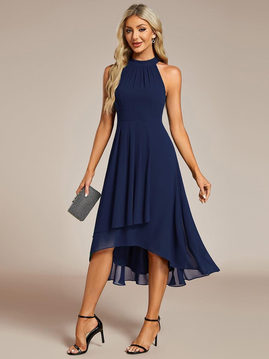 ever POSIE|Midi A-Line Halter Neck Chiffon Dress
