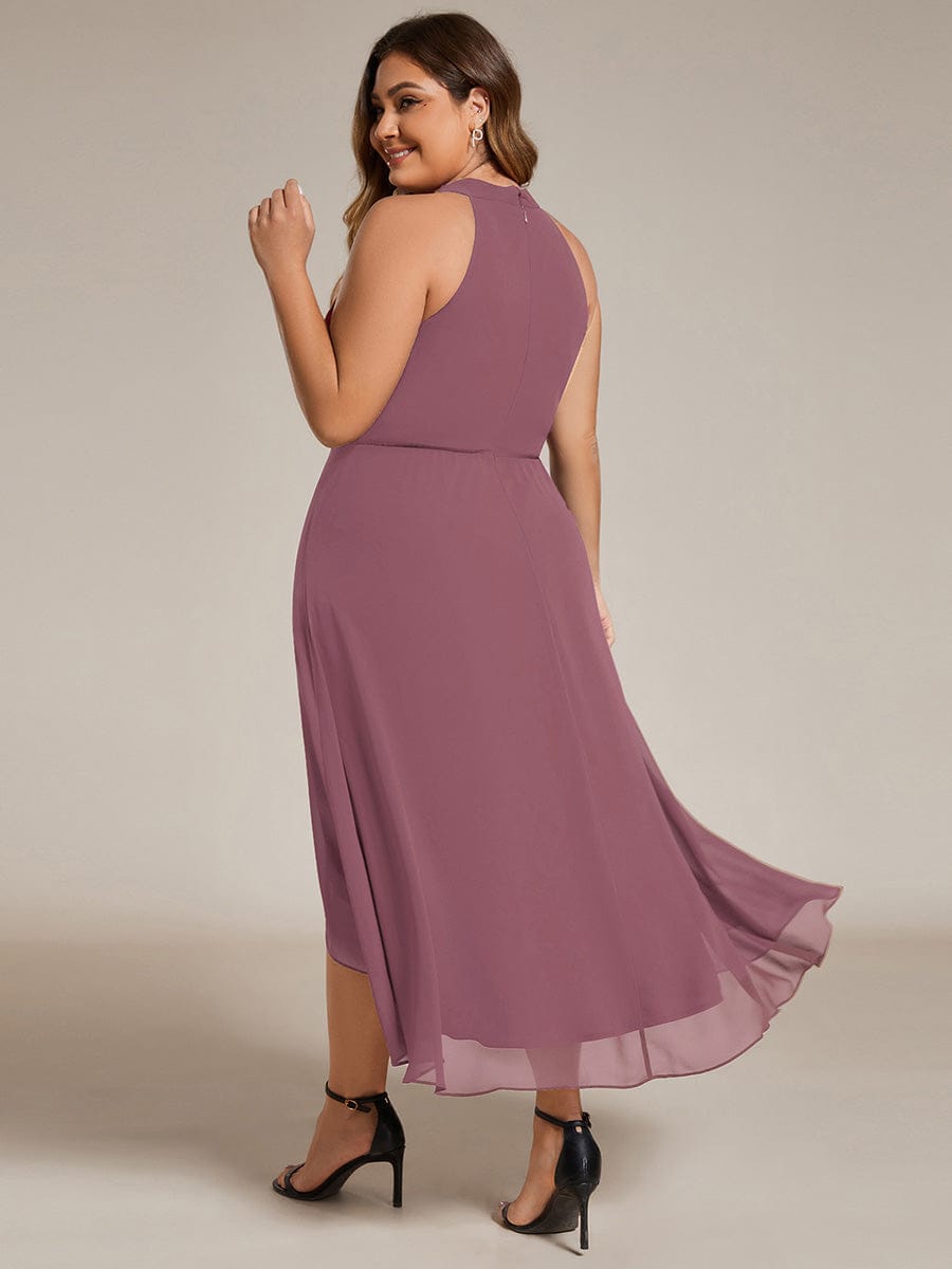 ever POSIE|Midi A-Line Halter Neck Chiffon Dress