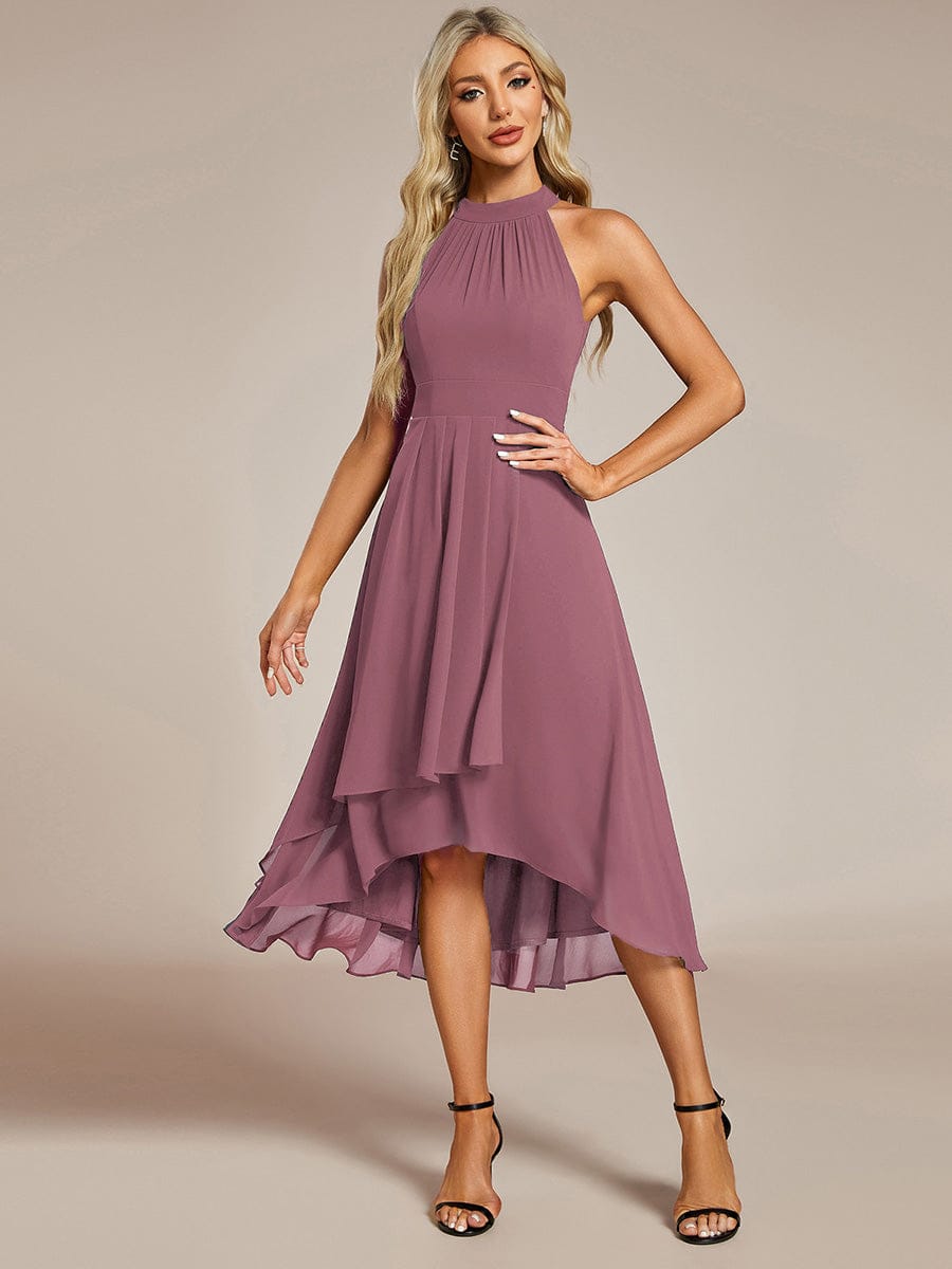 ever POSIE|Midi A-Line Halter Neck Chiffon Dress