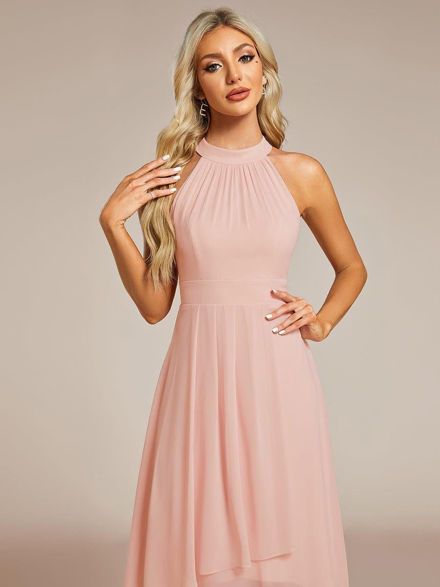 ever POSIE|Midi A-Line Halter Neck Chiffon Dress