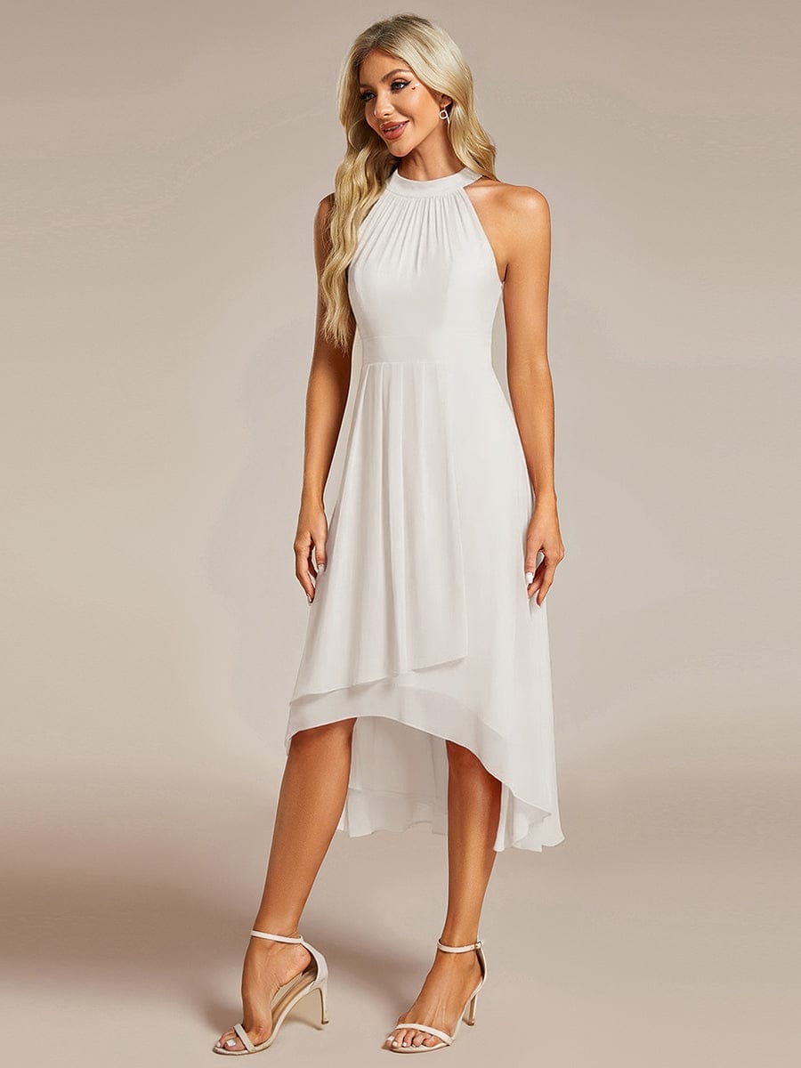 ever POSIE|Midi A-Line Halter Neck Chiffon Dress