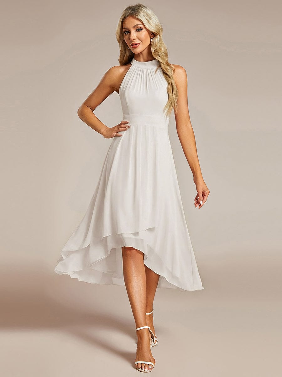 ever POSIE|Midi A-Line Halter Neck Chiffon Dress