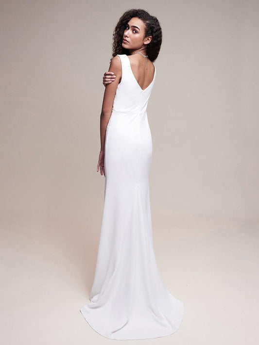 ever ARDEN|Sleeveless Ruched Sweetheart Fit and Flare Evening Dress