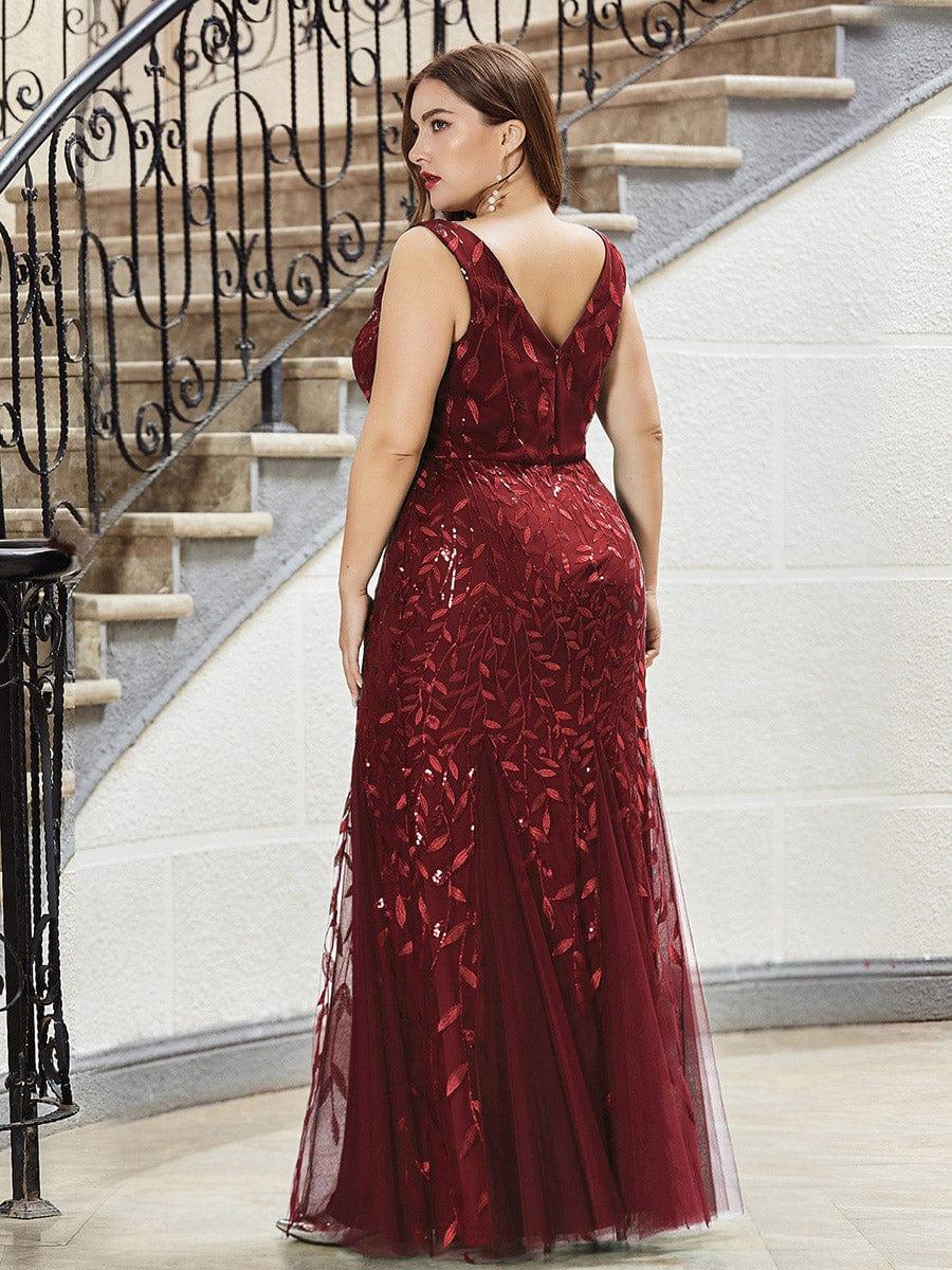 ever ORIEL|Women's Double V-Neck Fishtail Sequins Wedding Guest Dress