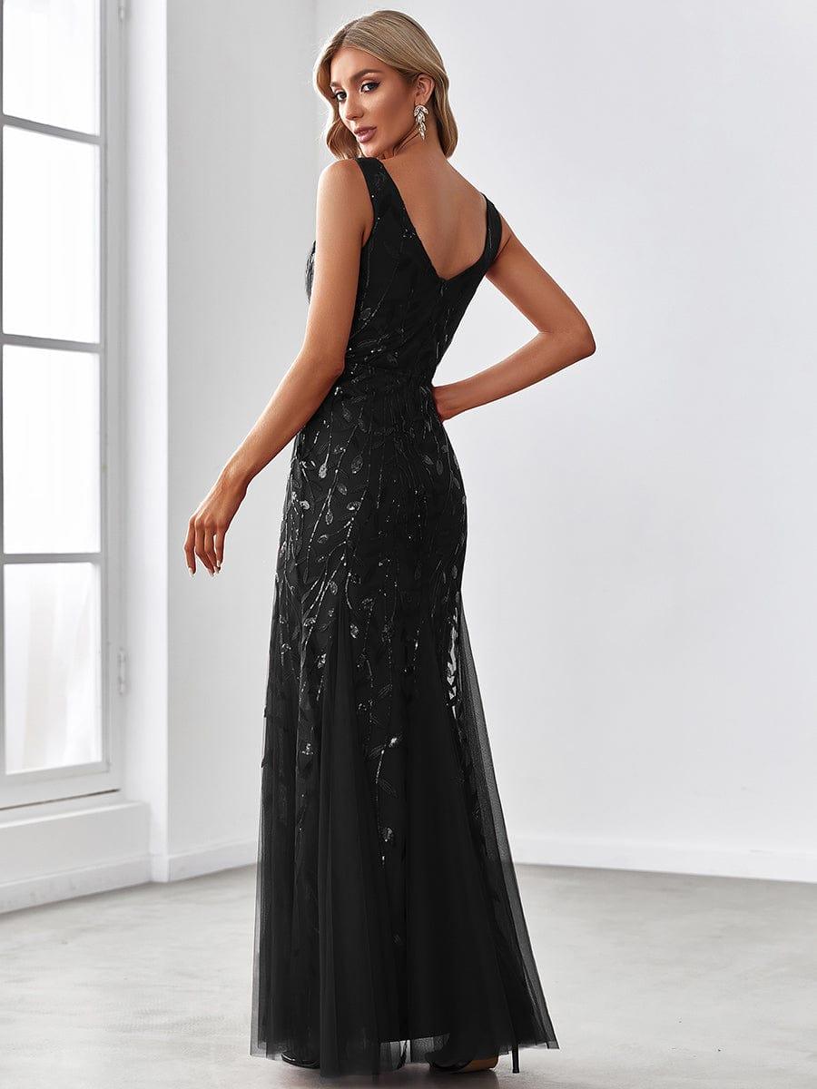 ever ORIEL|Women's Double V-Neck Fishtail Sequins Wedding Guest Dress