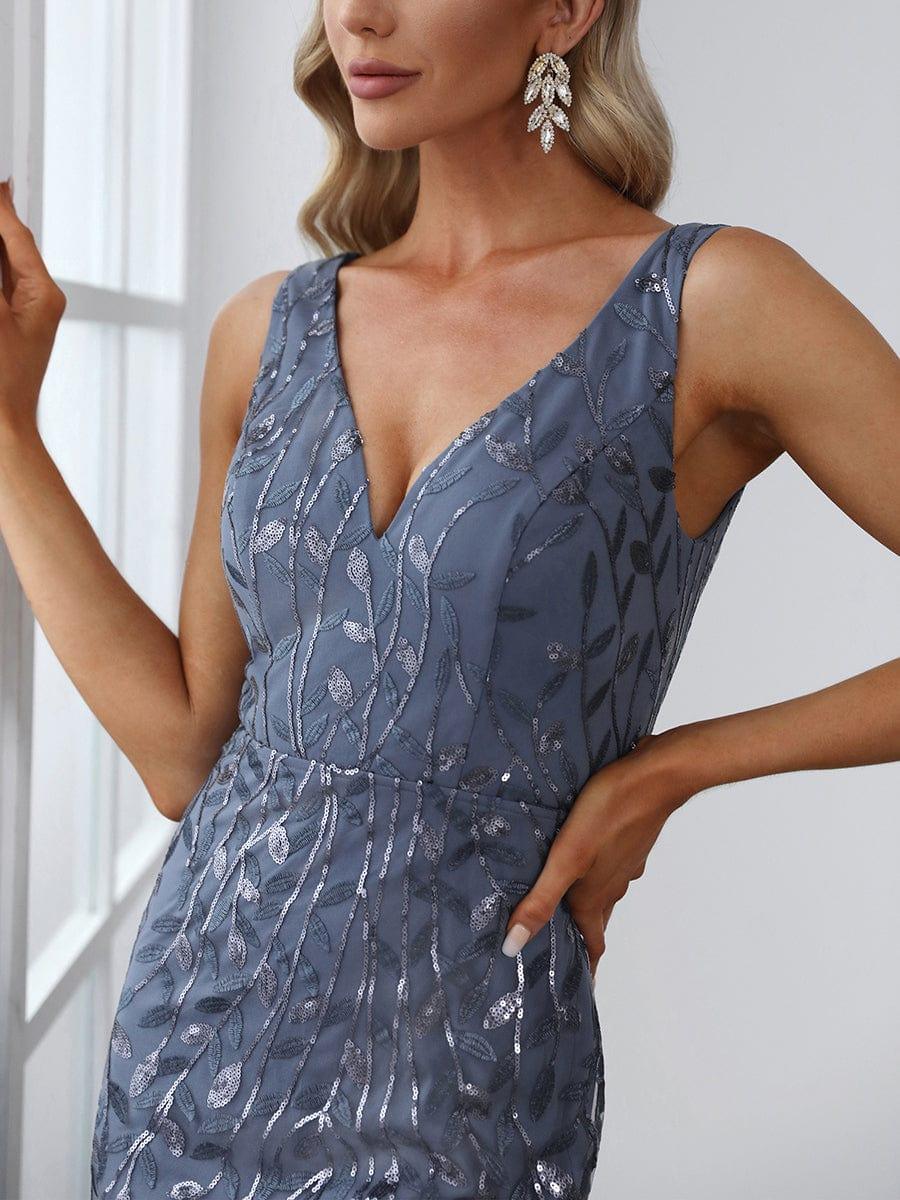ever ORIEL|Women's Double V-Neck Fishtail Sequins Wedding Guest Dress