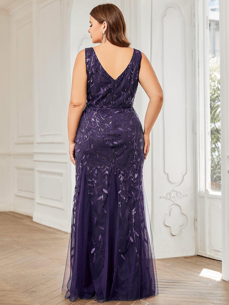 ever ORIEL|Women's Double V-Neck Fishtail Sequins Wedding Guest Dress