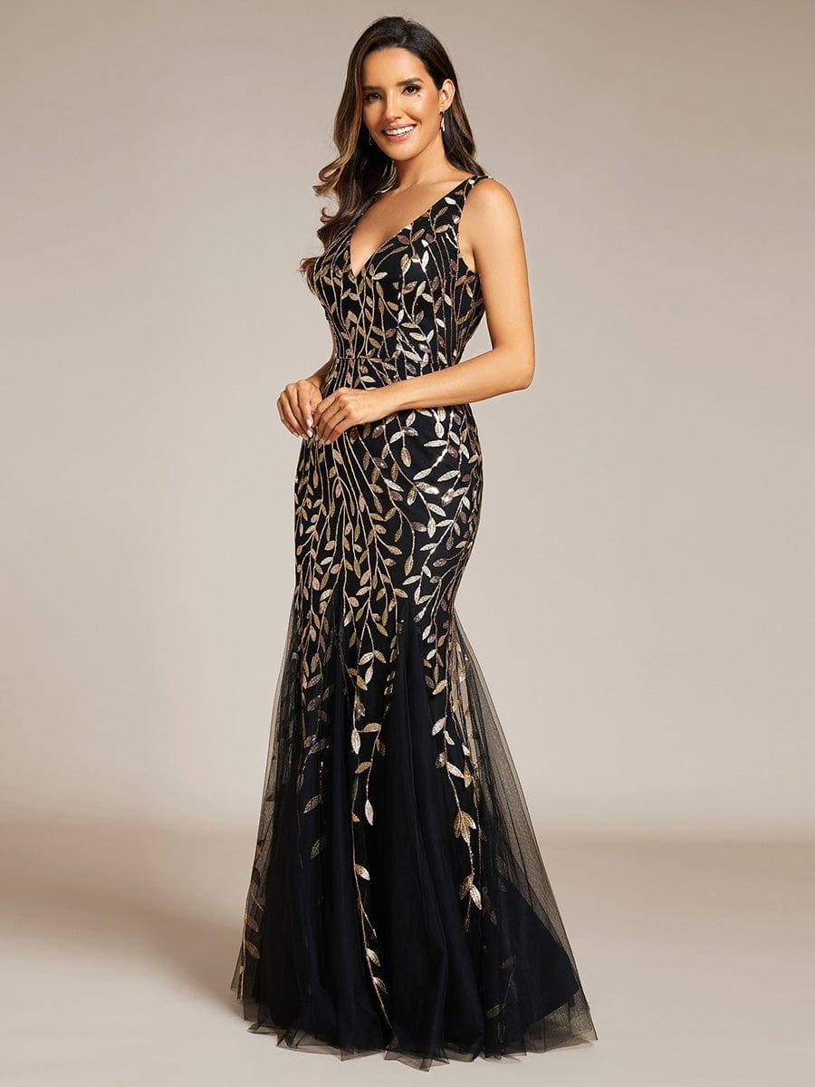 ever ORIEL|Women's Double V-Neck Fishtail Sequins Wedding Guest Dress