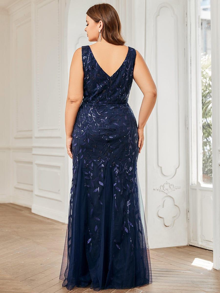 ever ORIEL|Women's Double V-Neck Fishtail Sequins Wedding Guest Dress