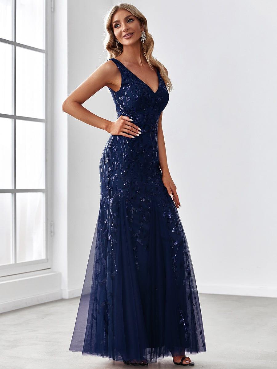 ever ORIEL|Women's Double V-Neck Fishtail Sequins Wedding Guest Dress