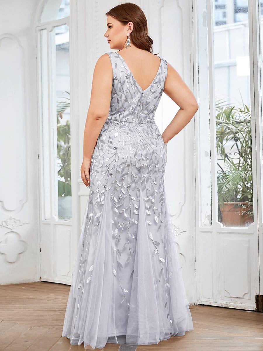 ever ORIEL|Women's Double V-Neck Fishtail Sequins Wedding Guest Dress