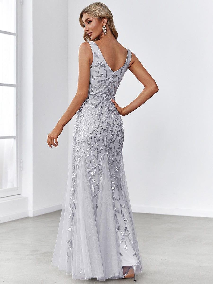 ever ORIEL|Women's Double V-Neck Fishtail Sequins Wedding Guest Dress
