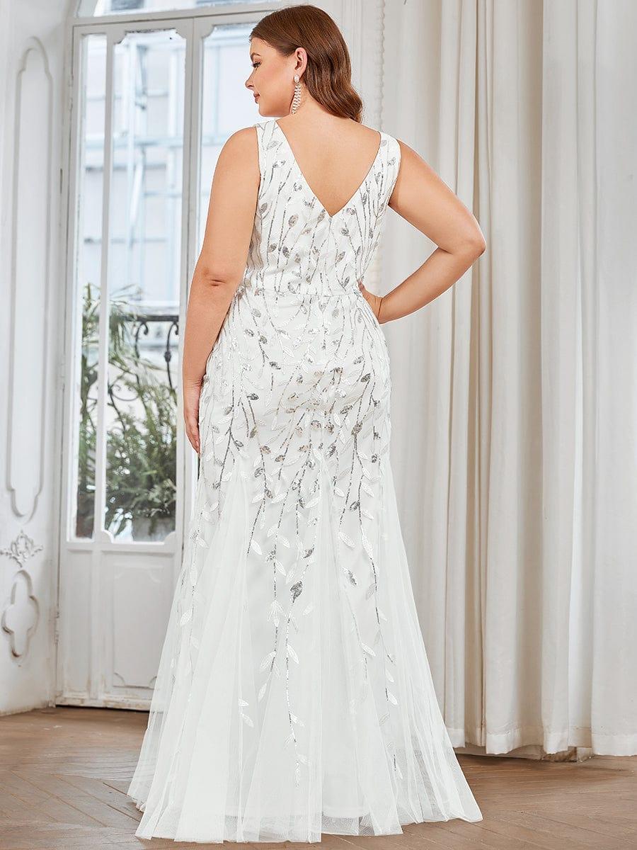 ever ORIEL|Women's Double V-Neck Fishtail Sequins Wedding Guest Dress