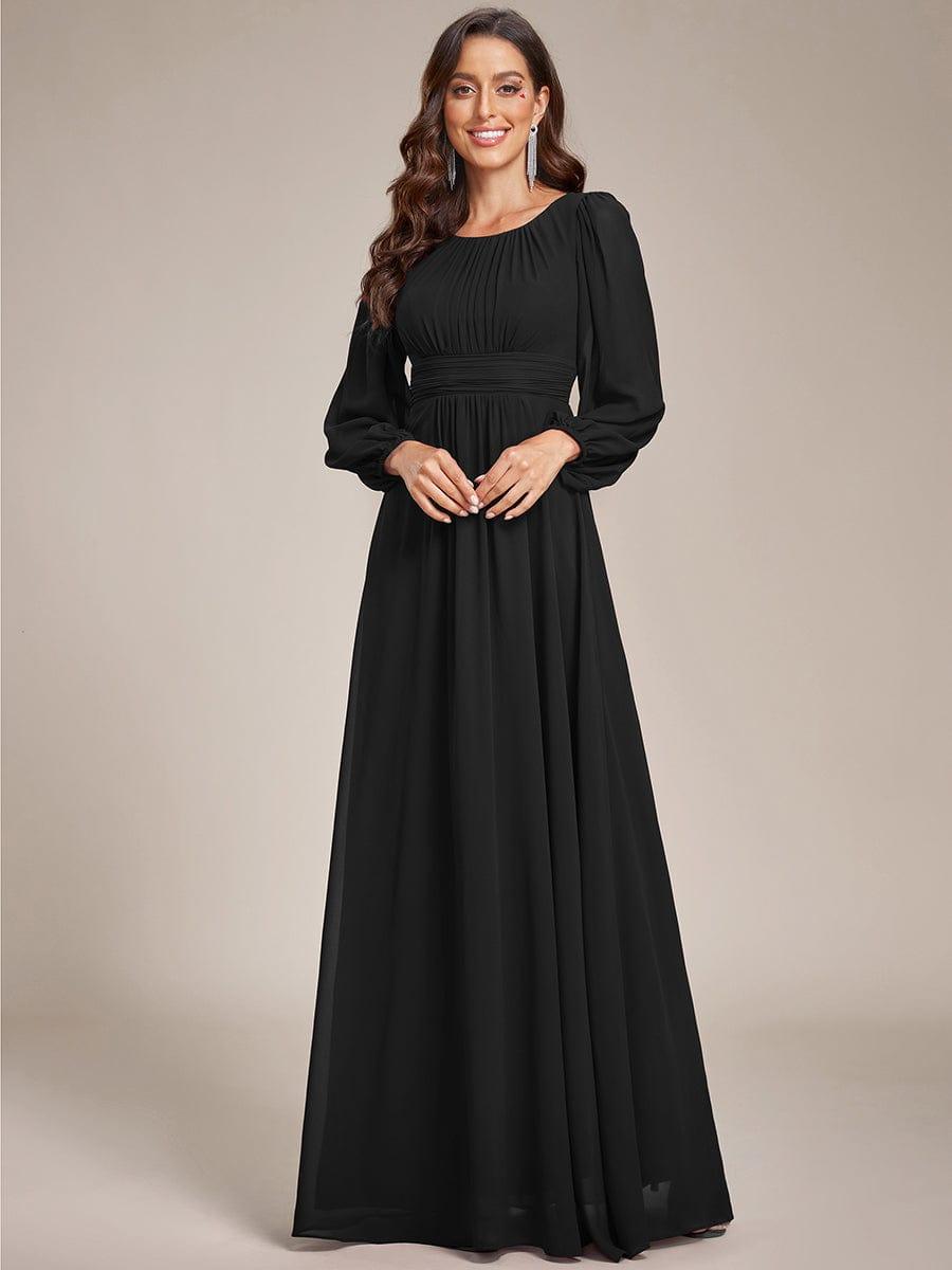 ever CELESTE|Chiffon Long Sleeve Floor Length Mother of The Bride Dress