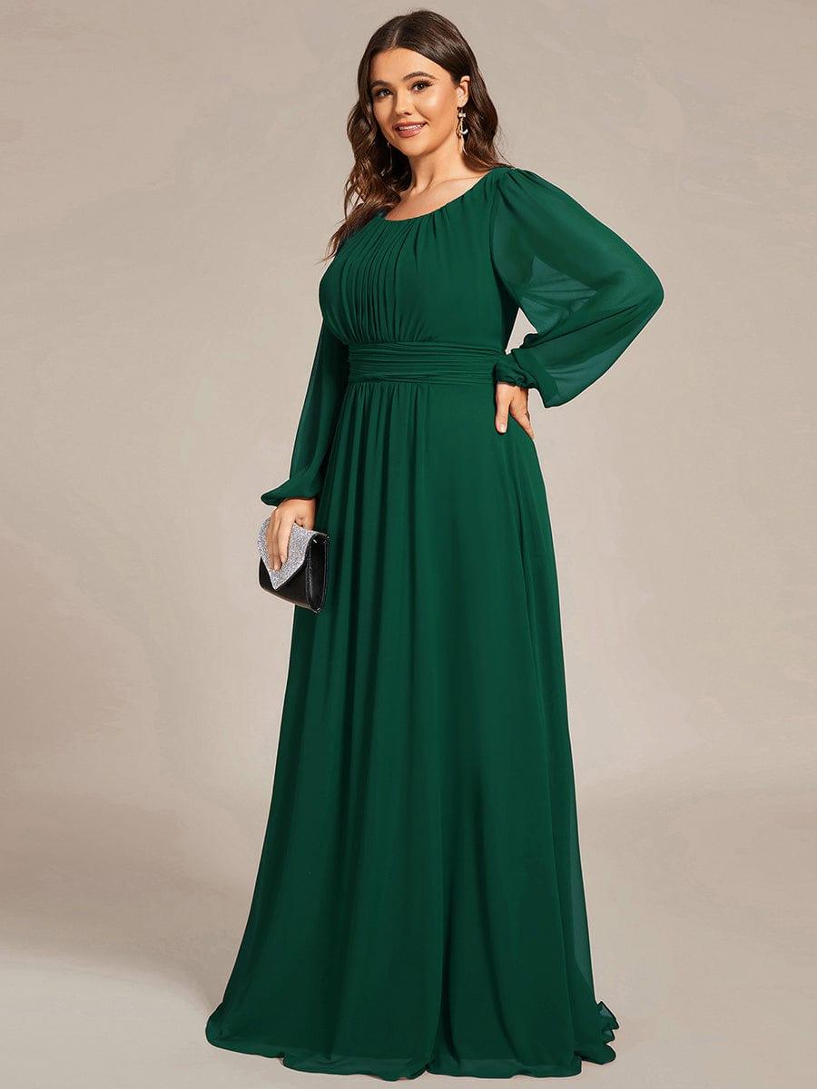 ever CELESTE|Chiffon Long Sleeve Floor Length Mother of The Bride Dress