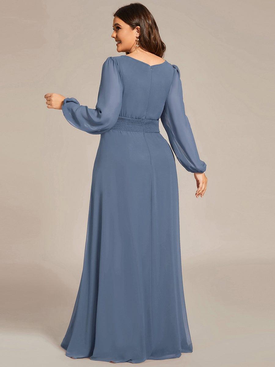 ever CELESTE|Chiffon Long Sleeve Floor Length Mother of The Bride Dress