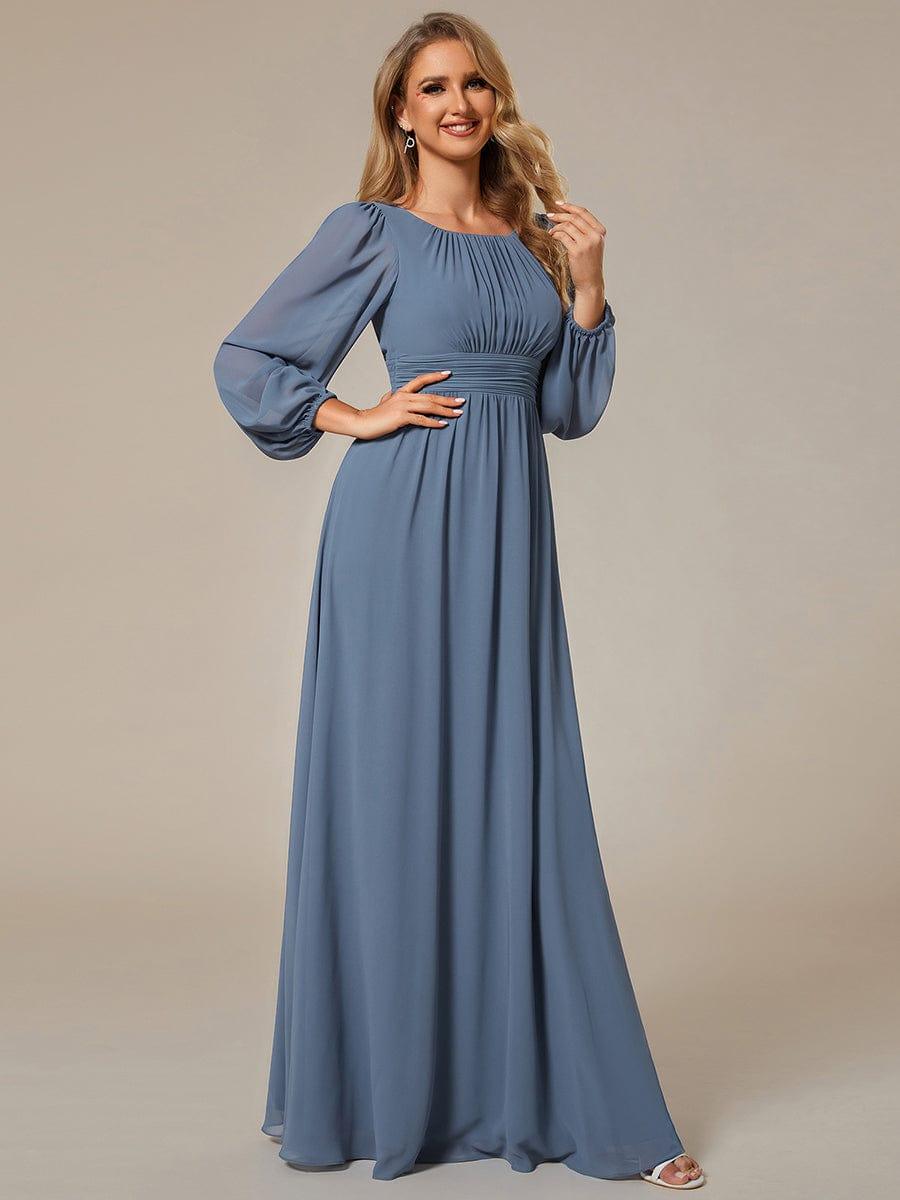 ever CELESTE|Chiffon Long Sleeve Floor Length Mother of The Bride Dress