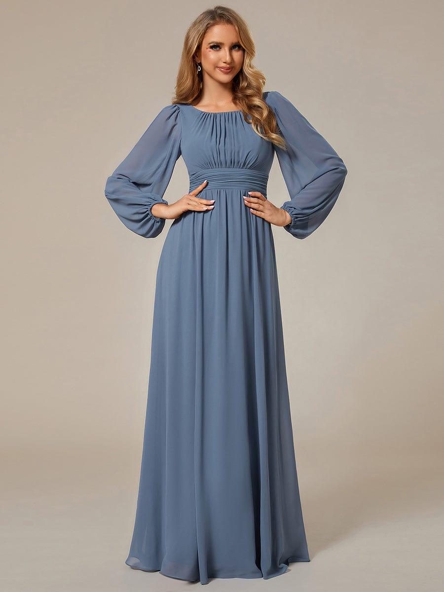 ever CELESTE|Chiffon Long Sleeve Floor Length Mother of The Bride Dress