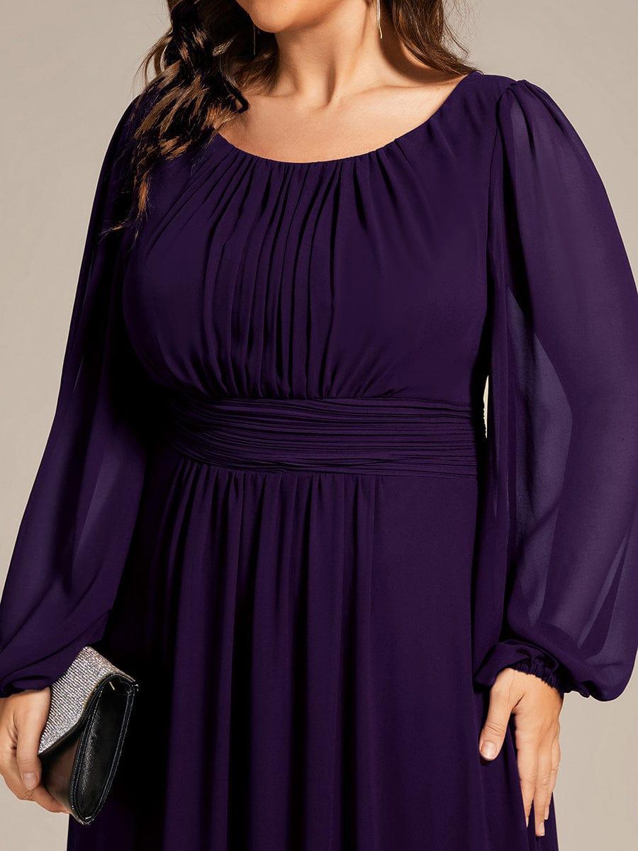 ever CELESTE|Chiffon Long Sleeve Floor Length Mother of The Bride Dress