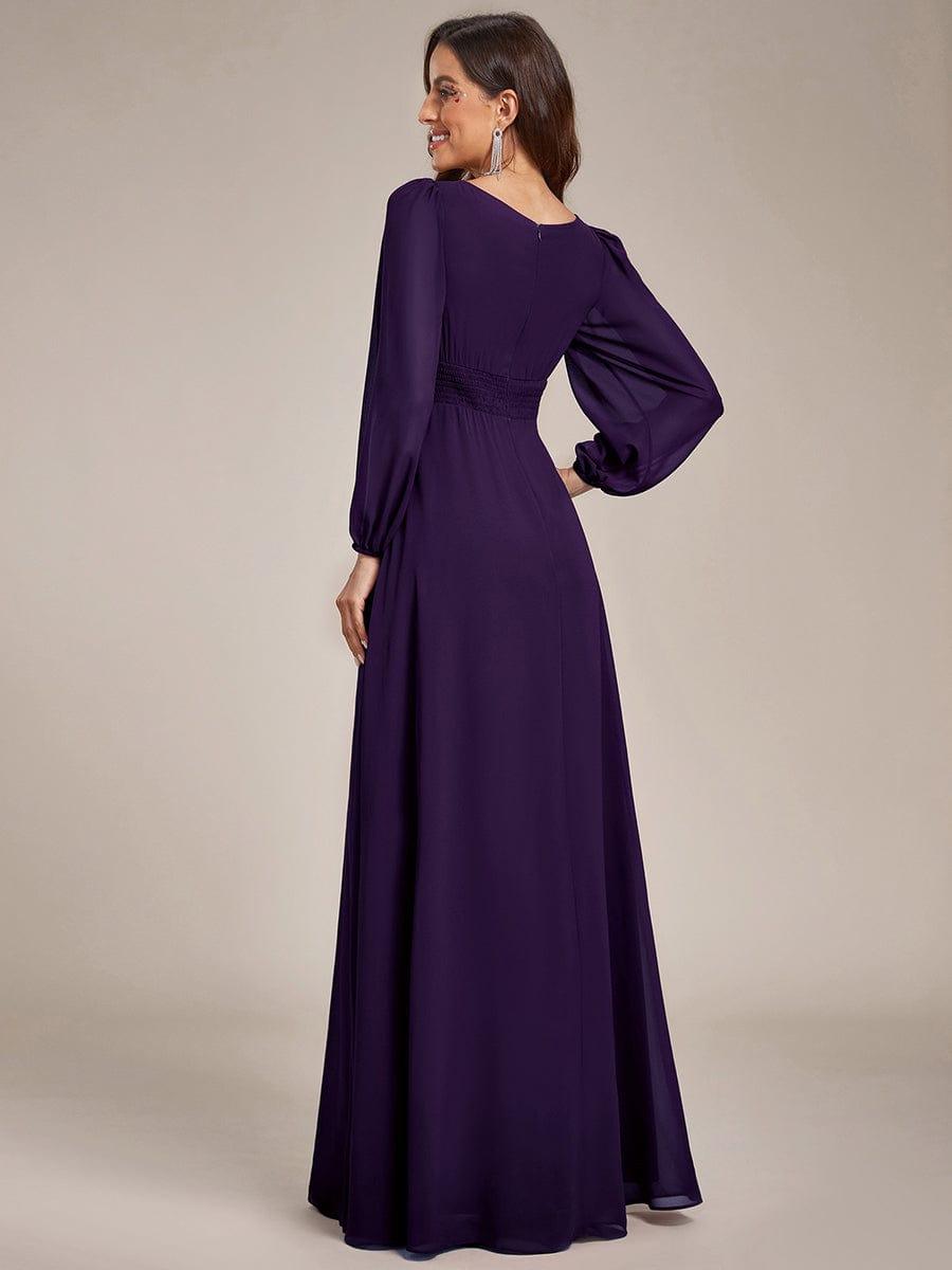 ever CELESTE|Chiffon Long Sleeve Floor Length Mother of The Bride Dress