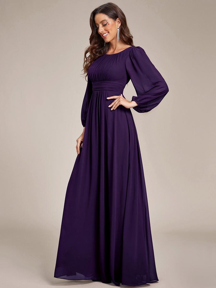 ever CELESTE|Chiffon Long Sleeve Floor Length Mother of The Bride Dress