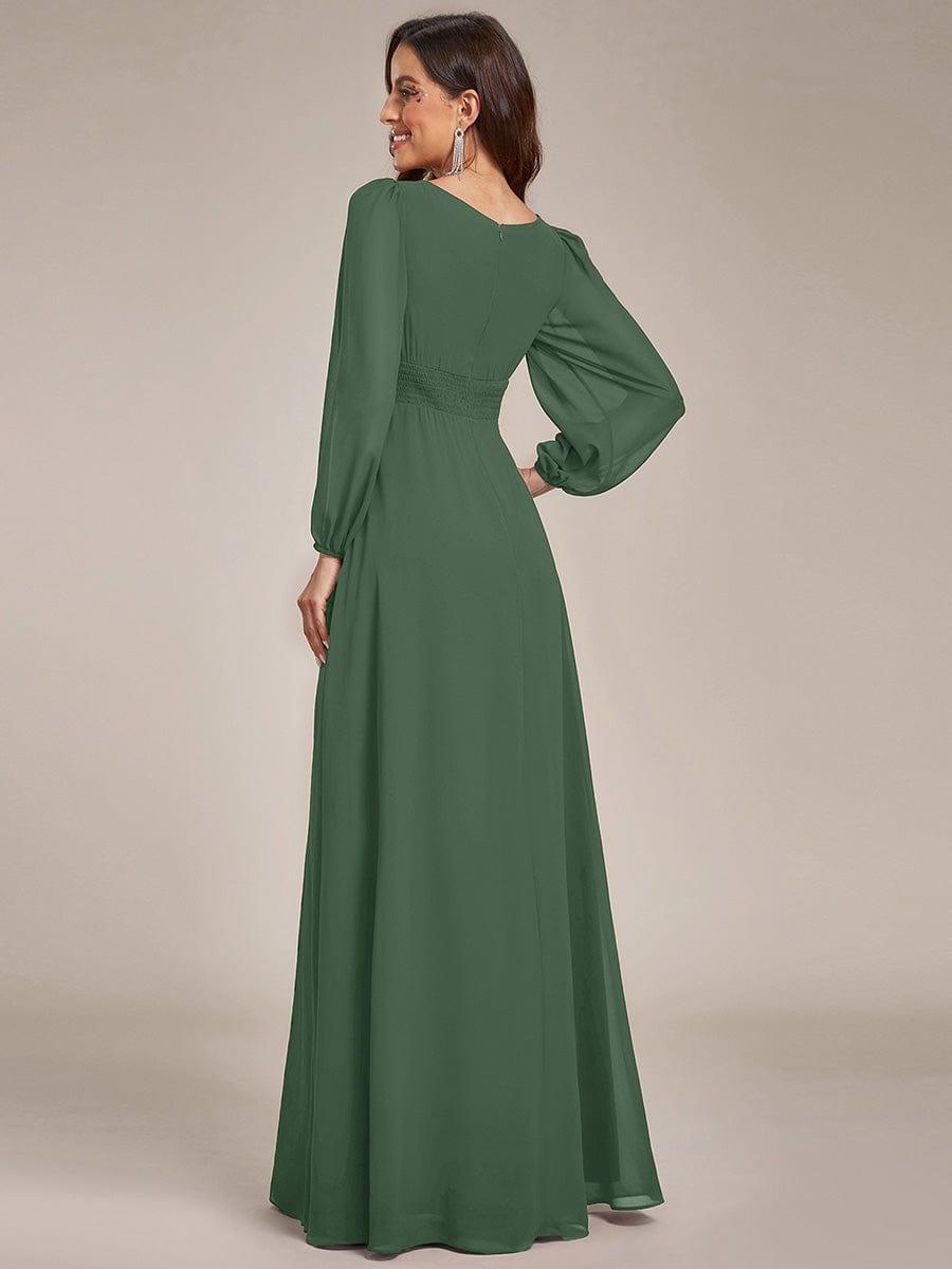 ever CELESTE|Chiffon Long Sleeve Floor Length Mother of The Bride Dress