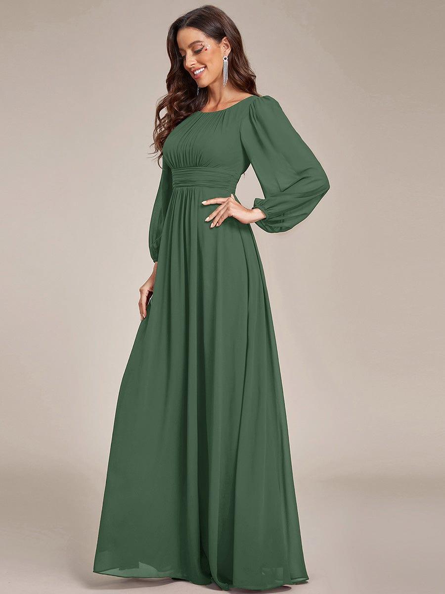 ever CELESTE|Chiffon Long Sleeve Floor Length Mother of The Bride Dress