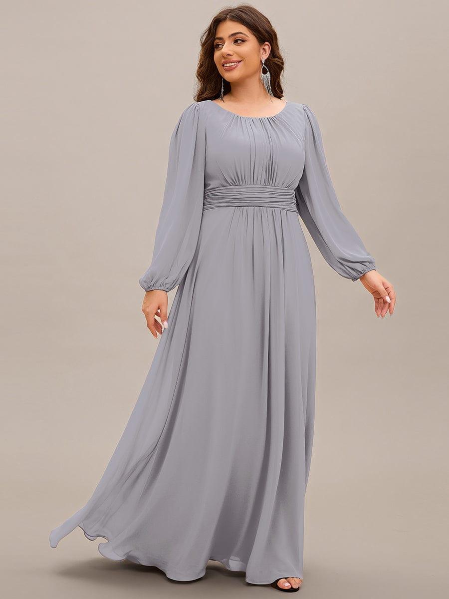 ever CELESTE|Chiffon Long Sleeve Floor Length Mother of The Bride Dress