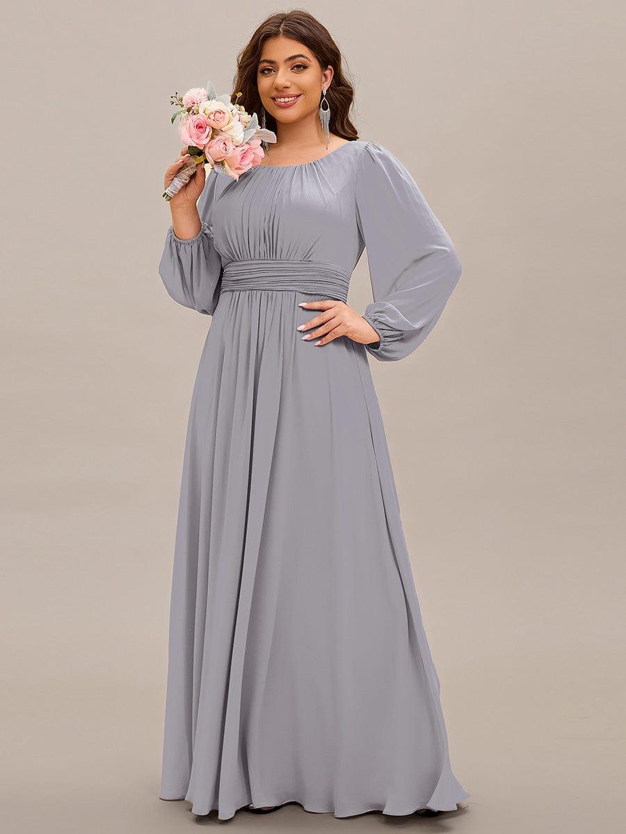 ever CELESTE|Chiffon Long Sleeve Floor Length Mother of The Bride Dress