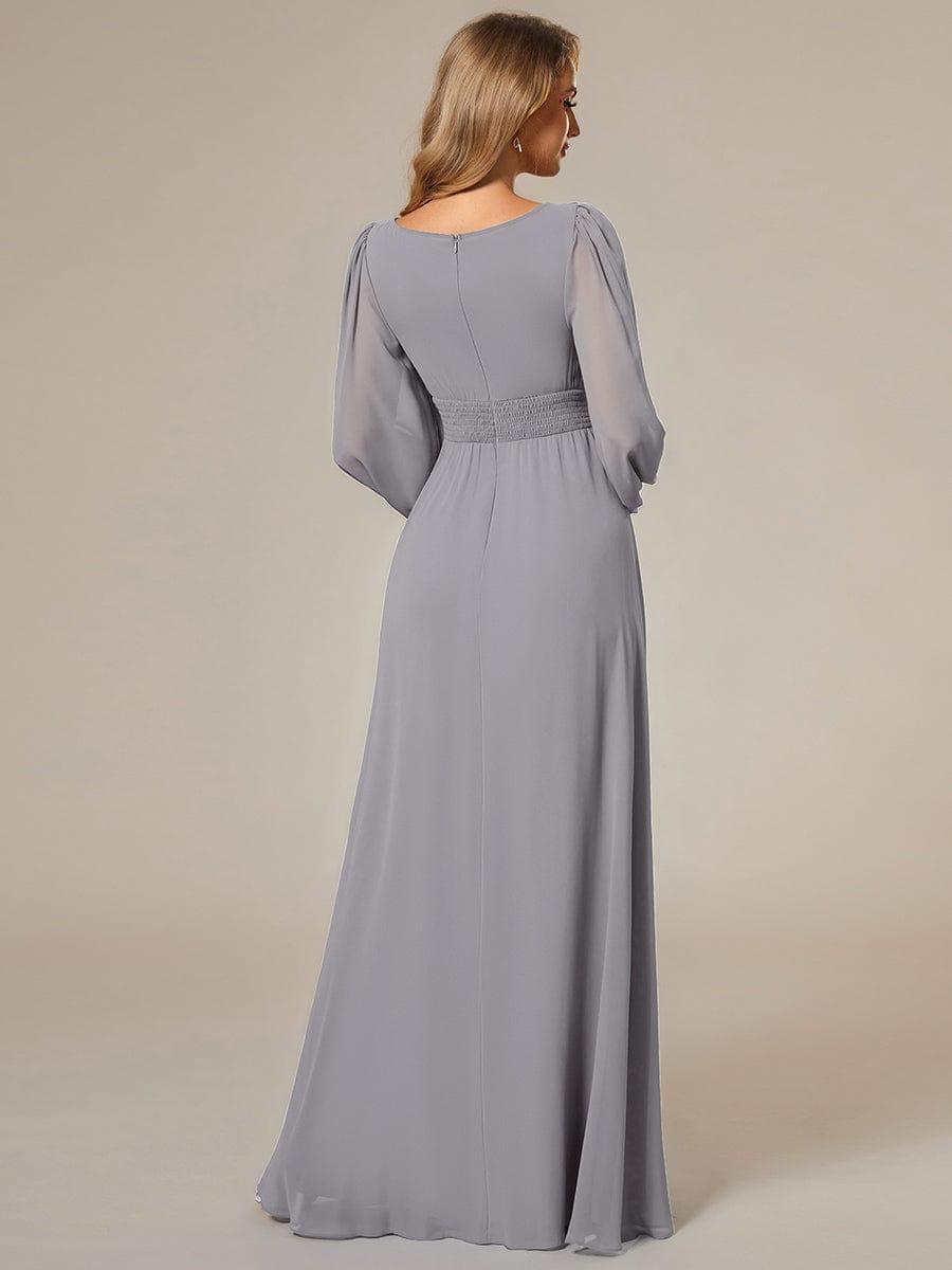 ever CELESTE|Chiffon Long Sleeve Floor Length Mother of The Bride Dress