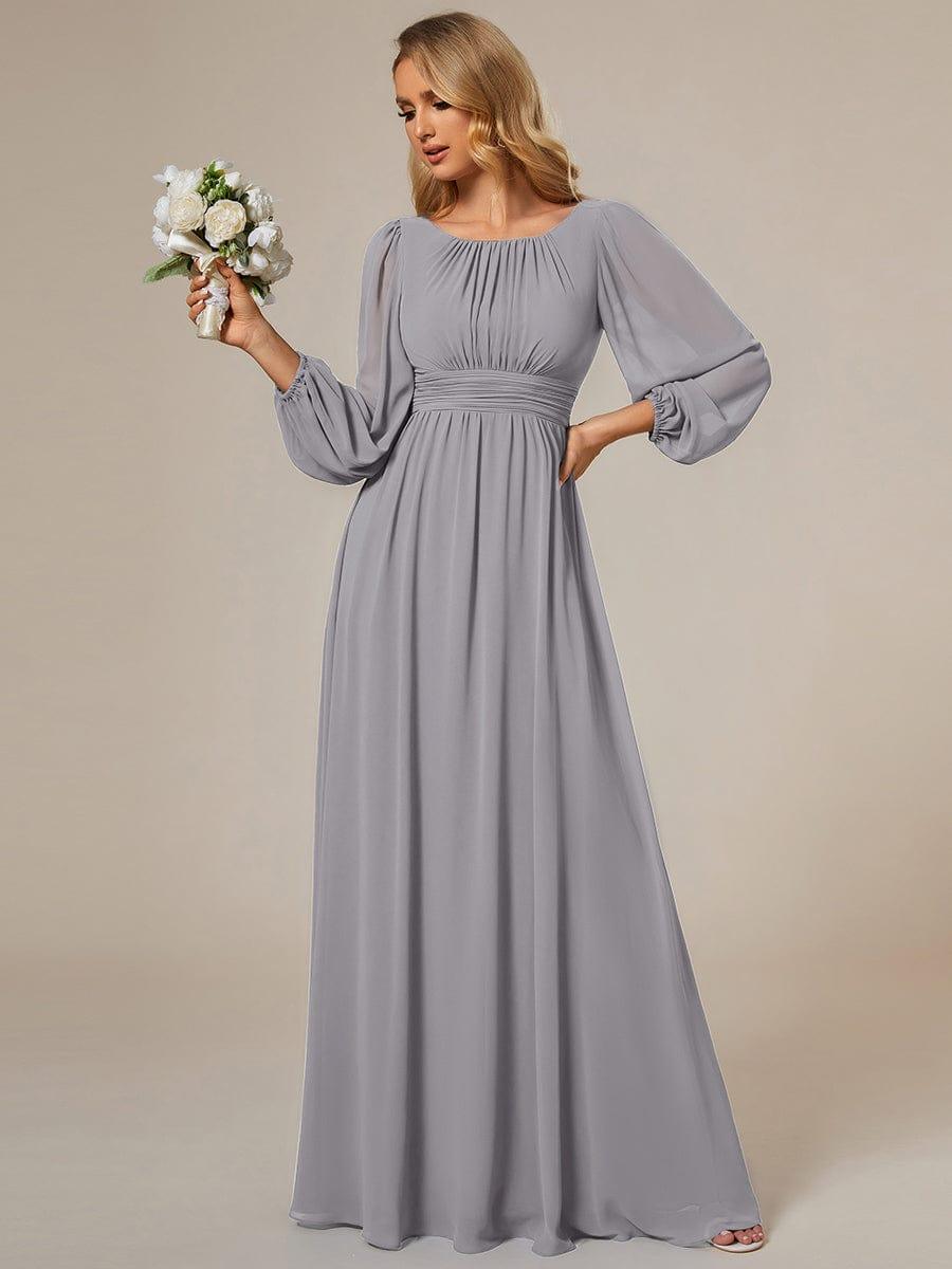 ever CELESTE|Chiffon Long Sleeve Floor Length Mother of The Bride Dress