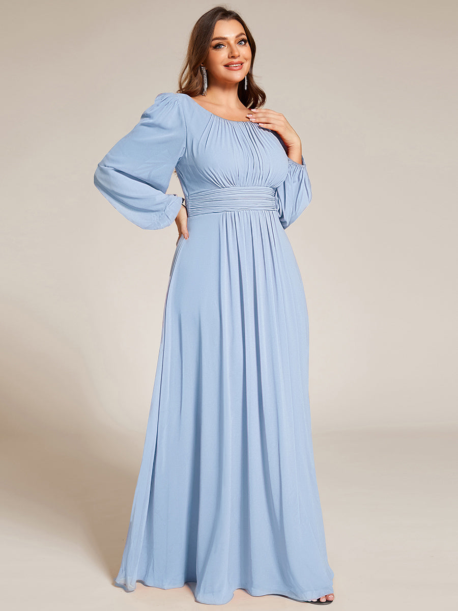 ever CELESTE|Chiffon Long Sleeve Floor Length Mother of The Bride Dress