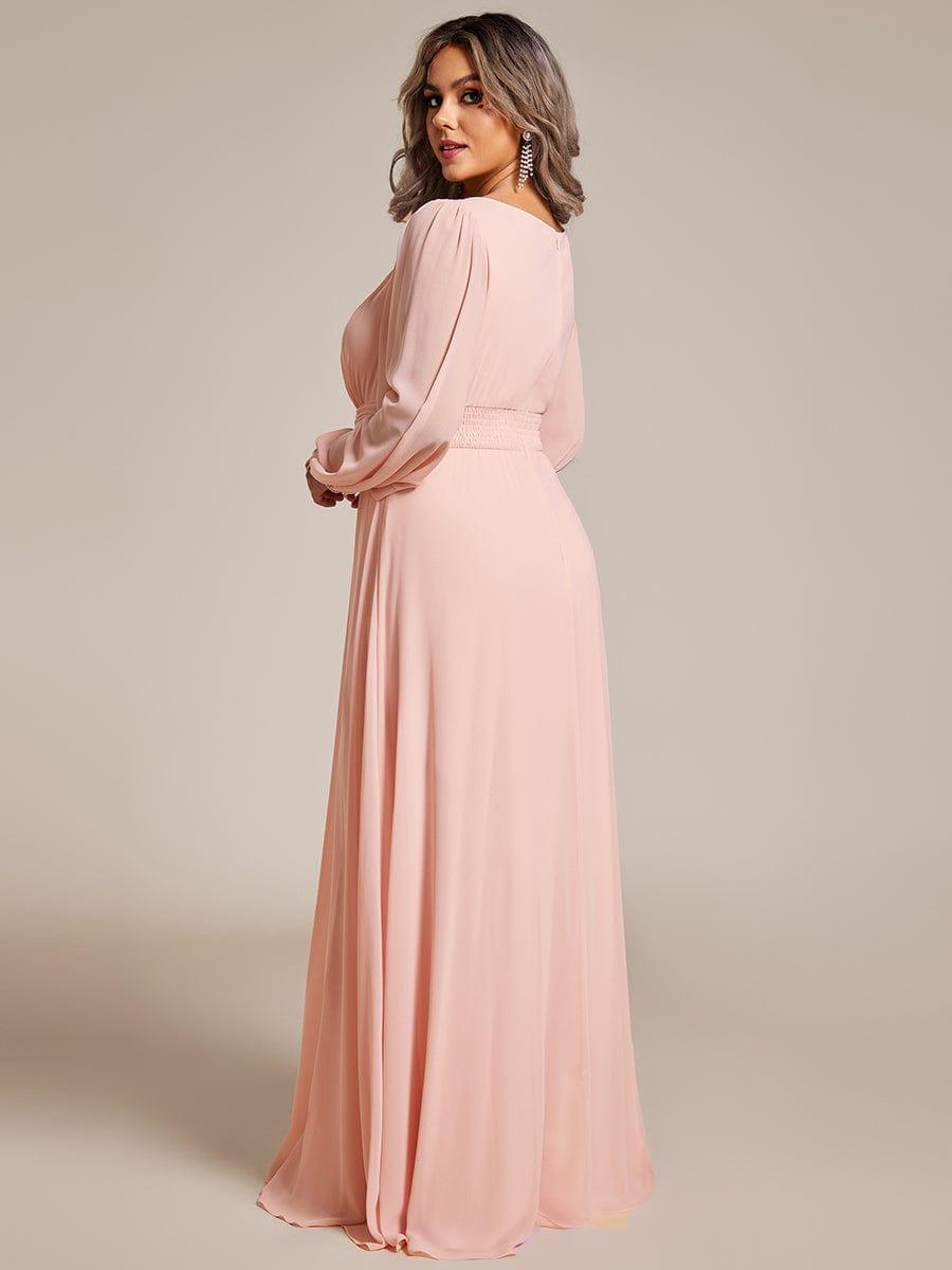 ever CELESTE|Chiffon Long Sleeve Floor Length Mother of The Bride Dress