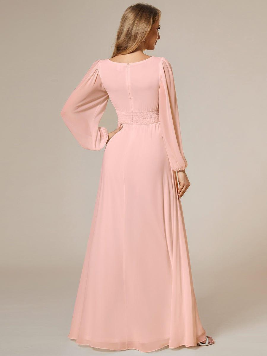 ever CELESTE|Chiffon Long Sleeve Floor Length Mother of The Bride Dress