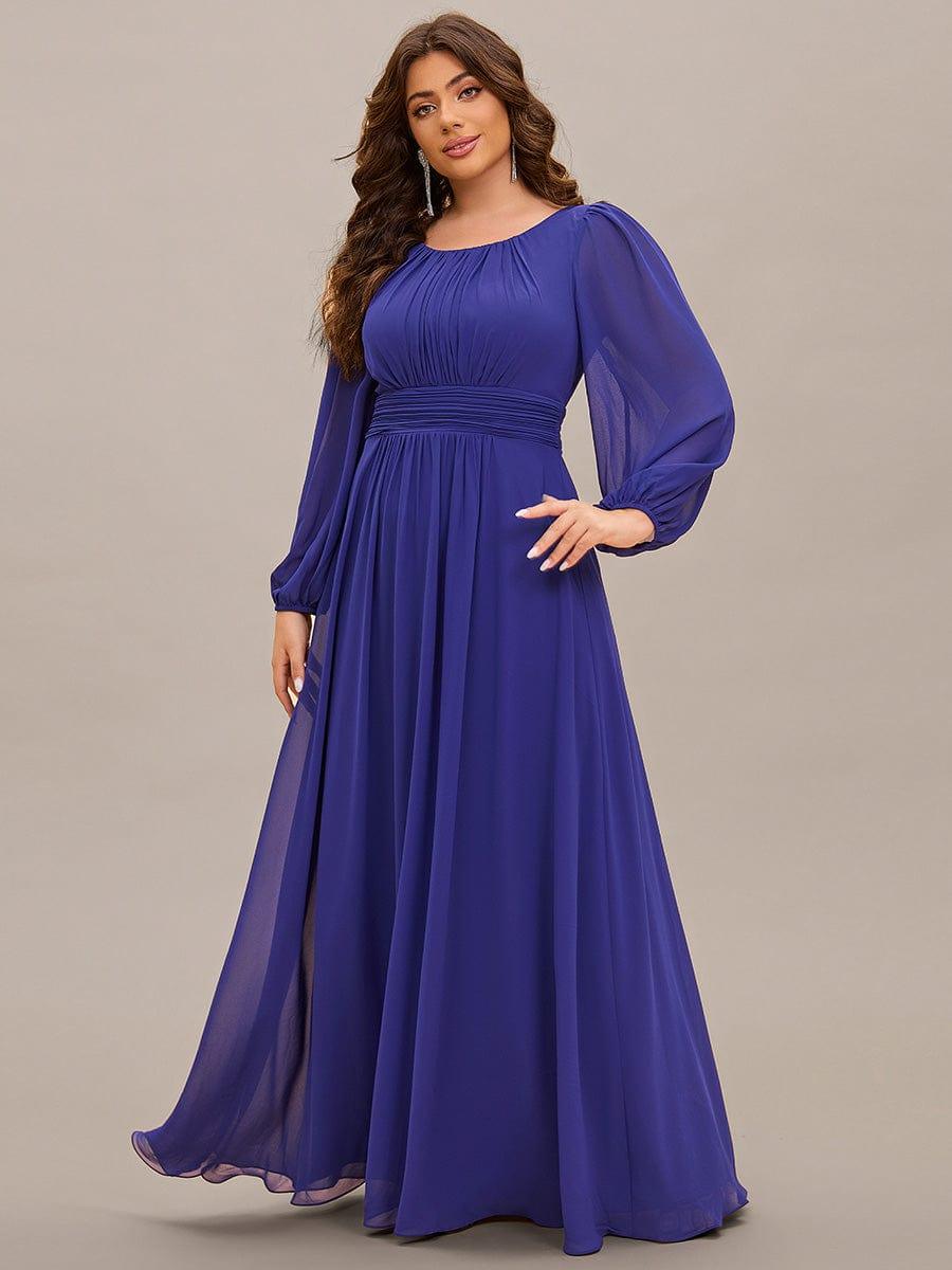ever CELESTE|Chiffon Long Sleeve Floor Length Mother of The Bride Dress