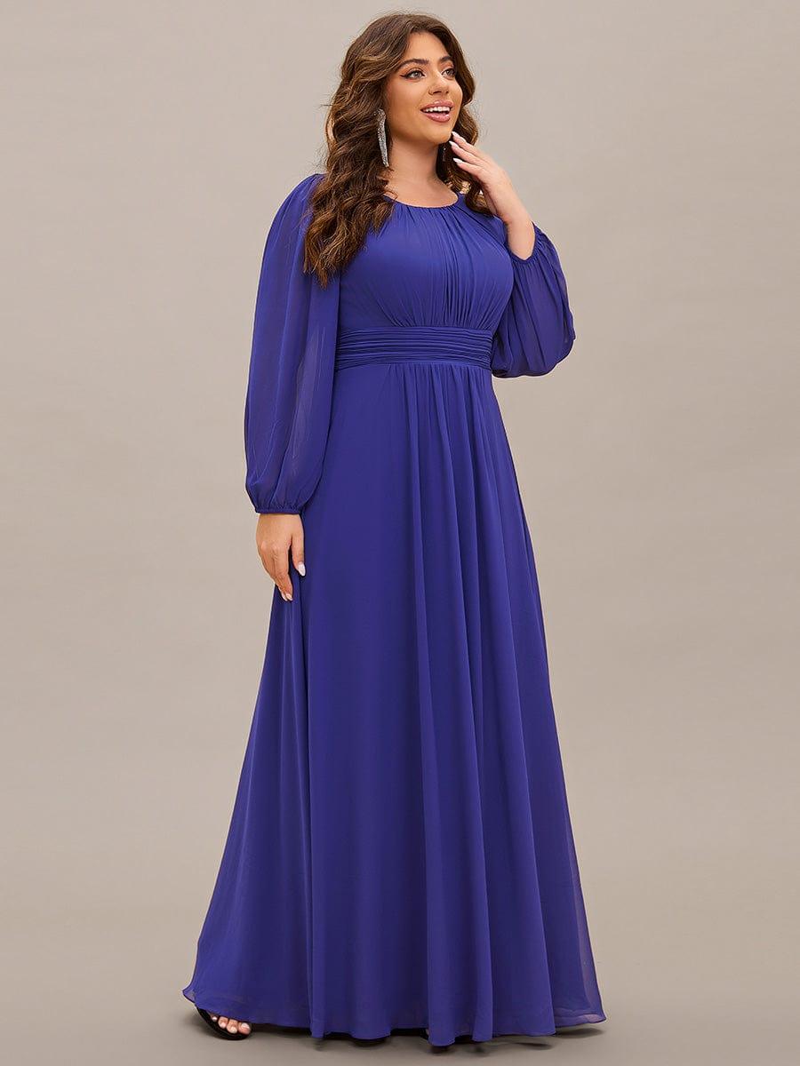 ever CELESTE|Chiffon Long Sleeve Floor Length Mother of The Bride Dress