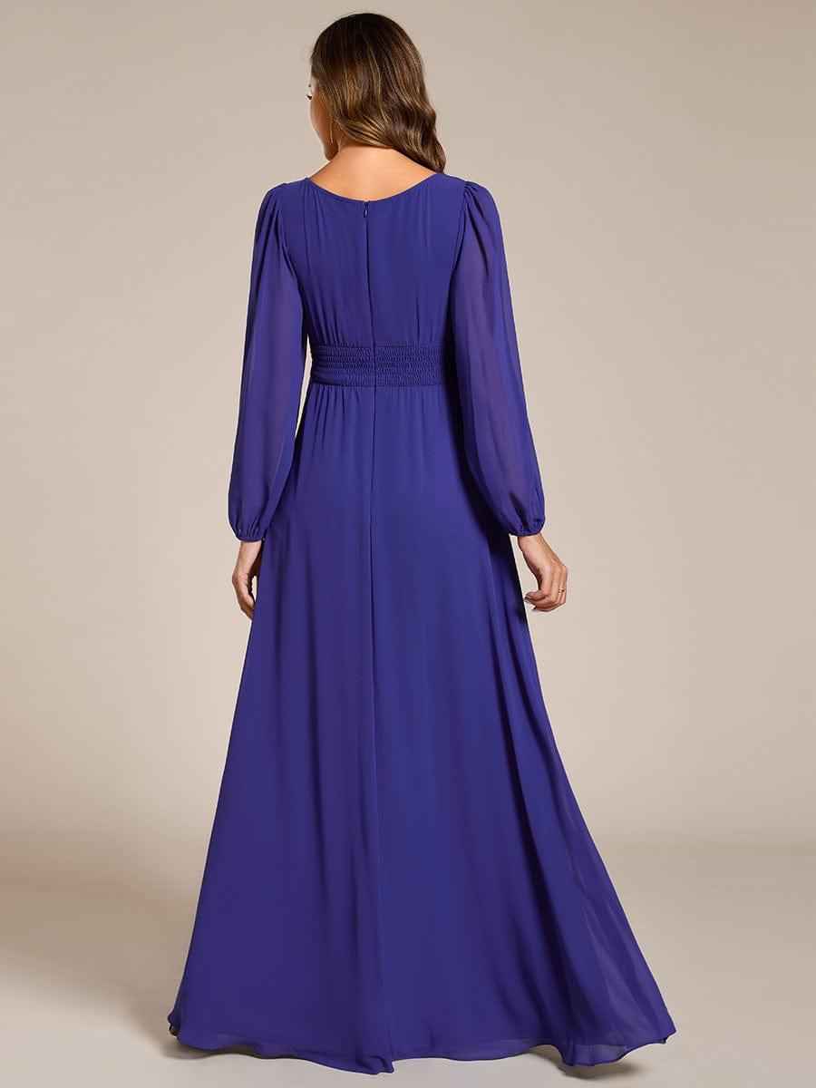 ever CELESTE|Chiffon Long Sleeve Floor Length Mother of The Bride Dress