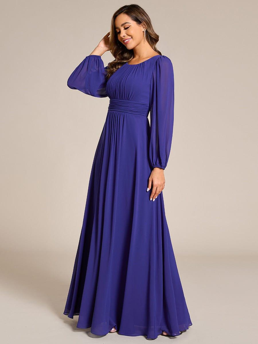 ever CELESTE|Chiffon Long Sleeve Floor Length Mother of The Bride Dress